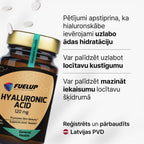 Hialuronskābe 120 mg ādas mitrināšanai un elastībai no Fuel Up (60 tabletes)